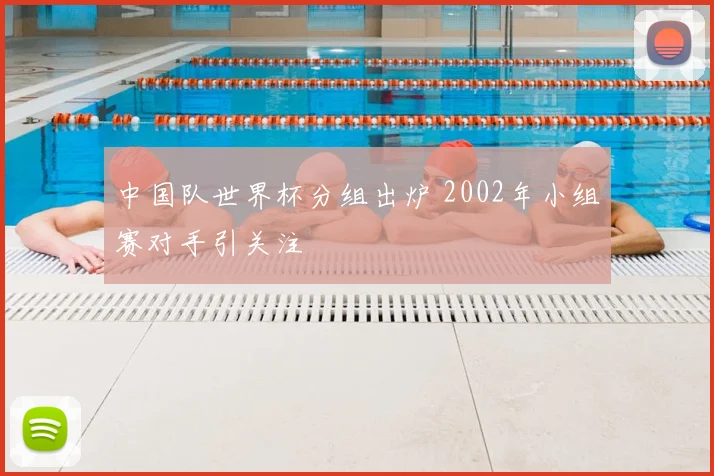 中国队世界杯分组出炉 2002年小组赛对手引关注